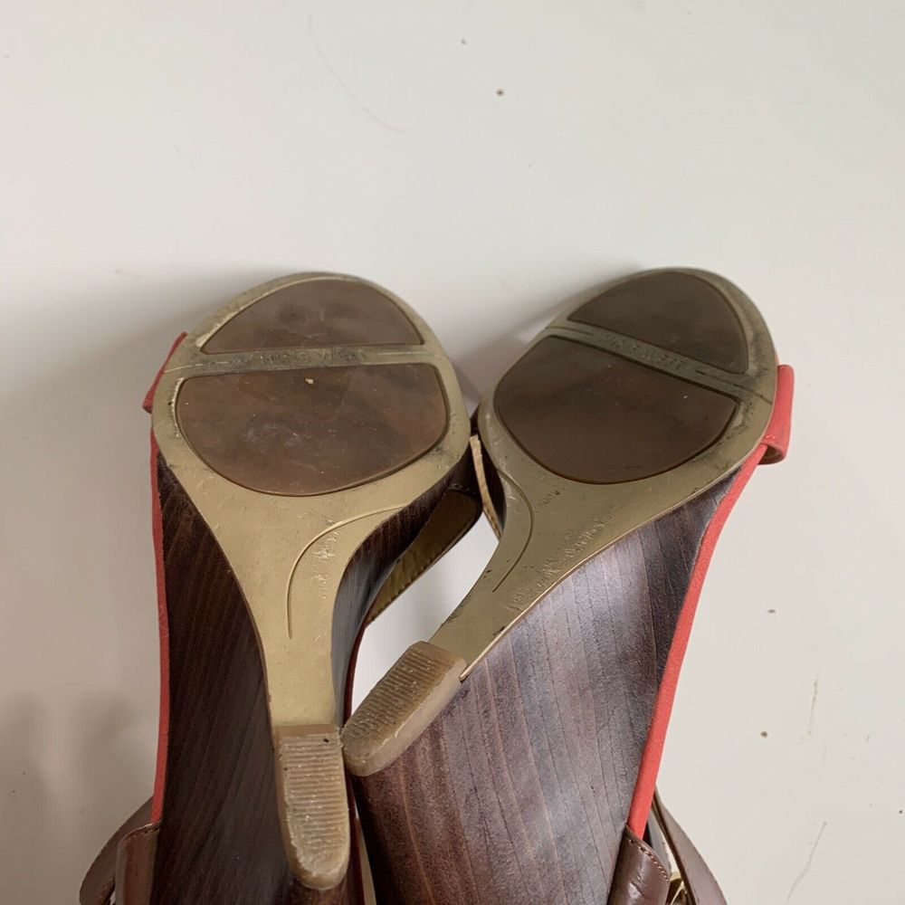 Nine West Melissa Wedge Sandals in Watermelon - Picture 9 of 9
